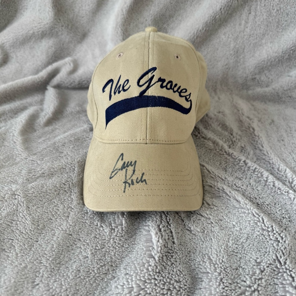 Beige 'The‎ Groves' Golf Club Autographed Gary Koch Baseball Cap OS